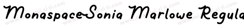 MonaspaceSonia Marlowe Regular字体转换